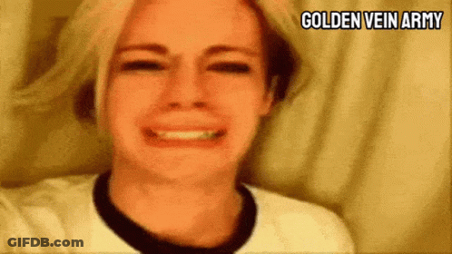 Woman Crying Golden Vein Army GIF
