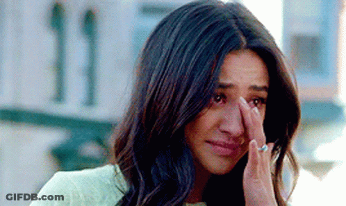 Woman Crying Hand To Face GIF