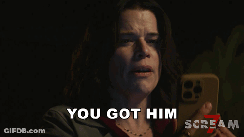Woman Crying Holding Cell Phone You Got Him Scream 7 GIF