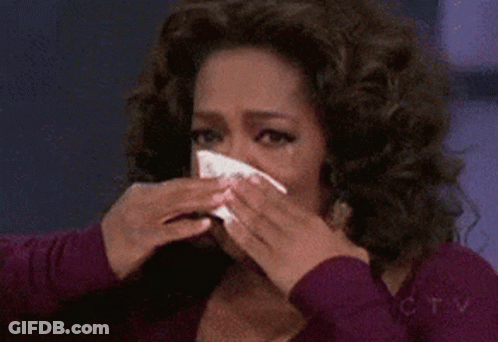 Woman Crying Holding Napkin GIF
