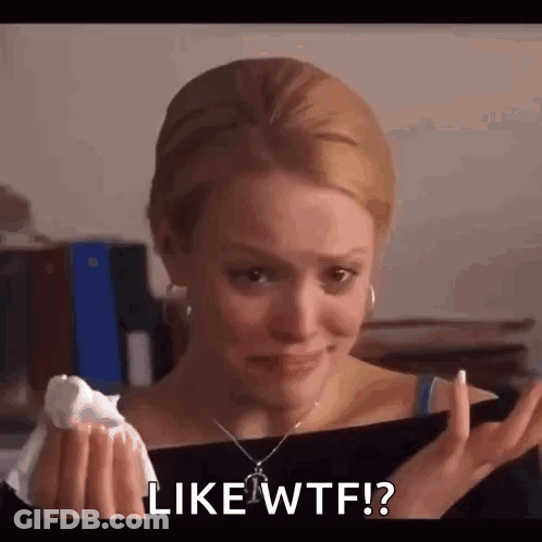 Woman Crying Holding Napkin Saying Like Wtf GIF