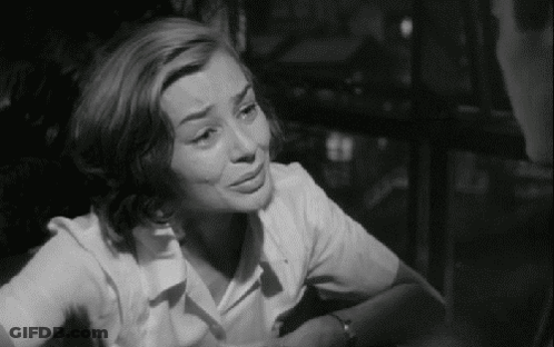 Woman Crying In Black And White Photo GIF