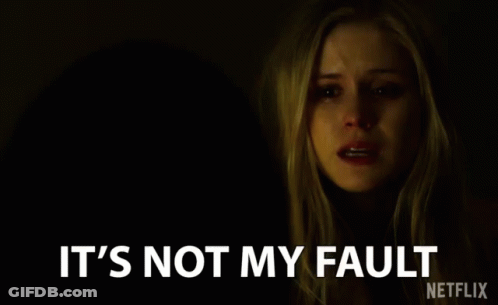 Woman Crying In Dark Room It's Not My Fault GIF