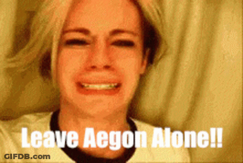 Woman Crying Leave Aegon Alone GIF