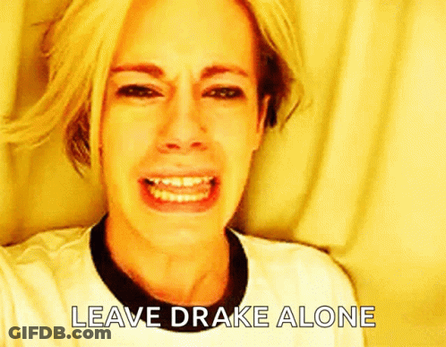 Woman Crying Leave Drake Alone GIF