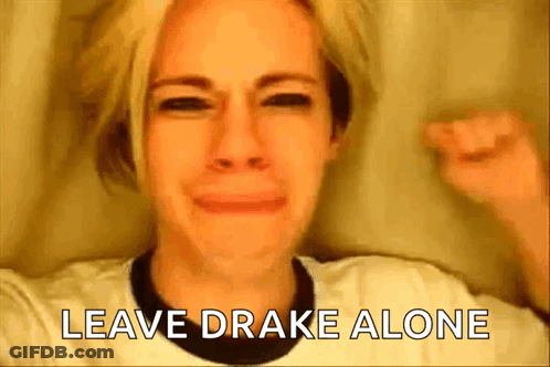 Woman Crying Leave Drake Alone GIF