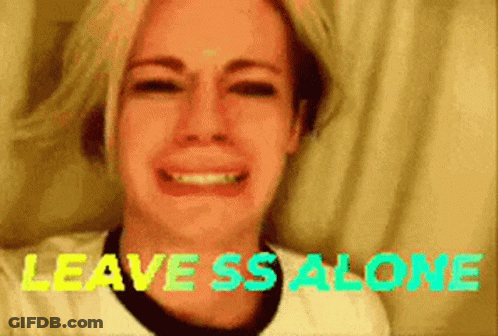 Woman Crying Leave SS Alone GIF