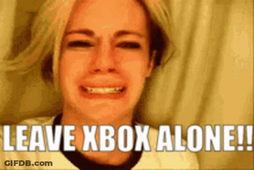 Woman Crying Leave Xbox Alone GIF