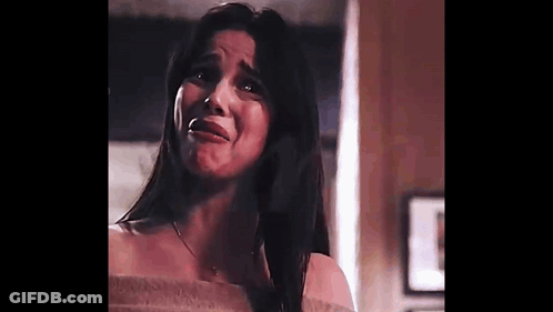 Woman Crying Making Funny Face GIF