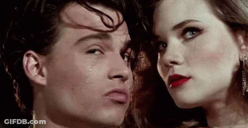 Woman Crying Man Making Funny Face GIF