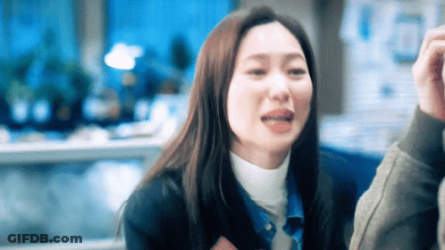 Woman Crying Next To Man In Office GIF