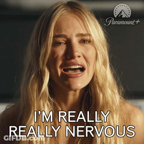 Woman Crying On Paramount Poster I'm Really Nervous GIF