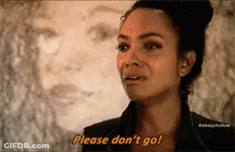 Woman Crying Please Dont Go GIF