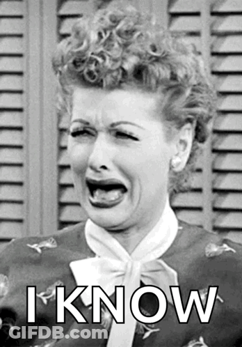 Woman Crying Saying I Know GIF