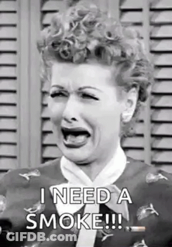 Woman Crying Saying I Need A Smoke GIF