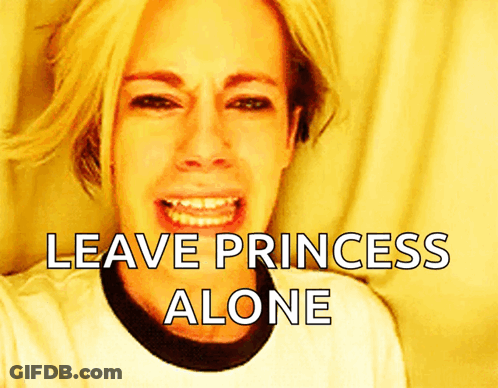 Woman Crying Saying Leave Princess Alone GIF