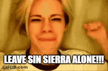 Woman Crying Saying Leave Sin Sierra Alone GIF