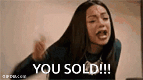Woman Crying Screaming Fist In Air Saying You Sold GIF