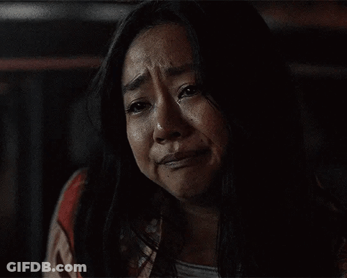 Woman Crying With Eyes Closed And Mouth Open GIF