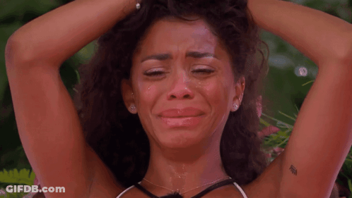 Woman Crying With I Love You Tattoo GIF