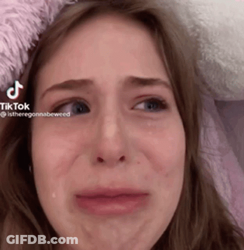 Woman Crying With Tears GIF