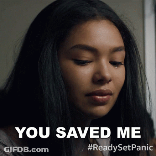 Woman Crying You Saved Me GIF