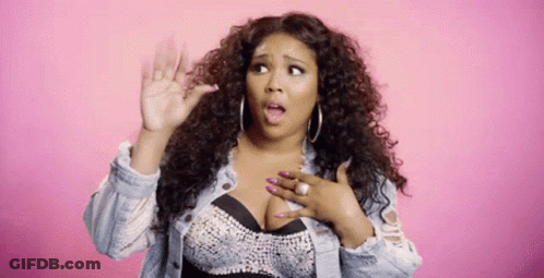 Woman Curly Hair Denim Jacket Bra Funny Face GIF