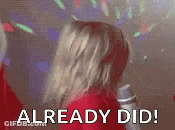 Woman Dancing At Microphone Already Did GIF