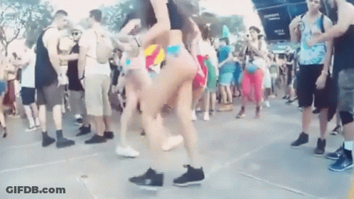 Woman Dancing At Music Festival GIF