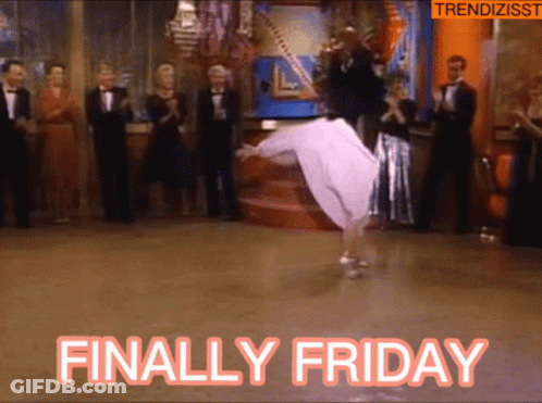 Woman Dancing Before Crowd Finally Friday GIF