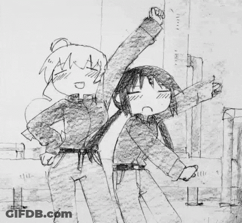 Woman Dancing Before Crowd Says Yep GIF