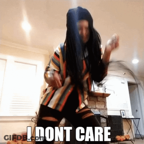 Woman Dancing I Dont Care GIF