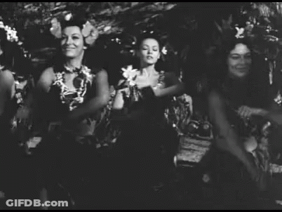 Woman Dancing In Black And White GIF