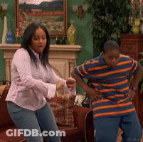 Woman Dancing In Blue Jacket GIF