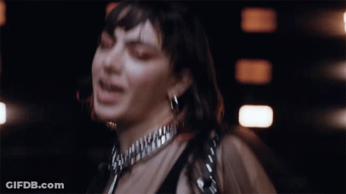 Woman Dancing In Dark Room GIF