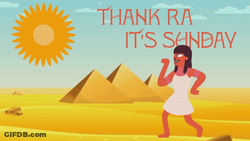 Woman Dancing In Front Of Pyramids Thank Ra It's Sunday GIF