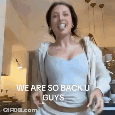 Woman Dancing In Kitchen We Are So Back U Guys GIF