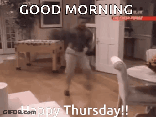 Woman Dancing In Living Room Good Morning Happy Thursday GIF