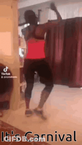 Woman Dancing In Living Room It's Carnival GIF