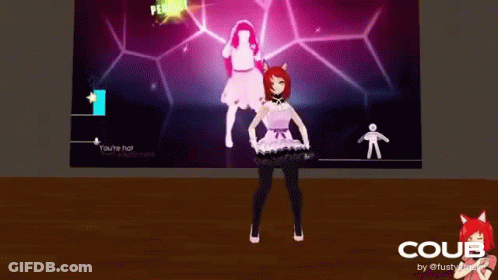 Woman Dancing In Video Game GIF