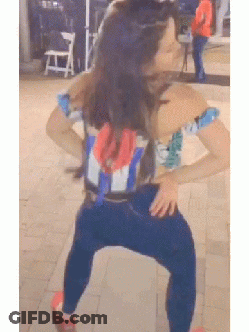 Woman Dancing In Y Shirt GIF
