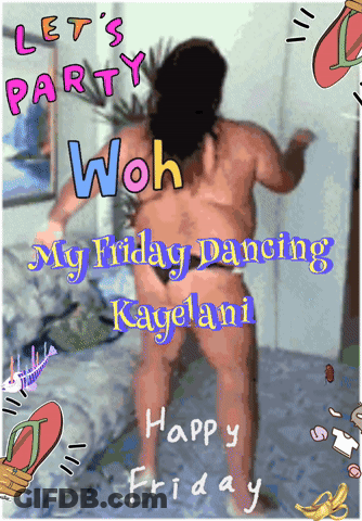 Woman Dancing Let's Party Kagelami Happy Friday GIF