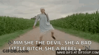 Woman Dancing On Dirt Road GIF
