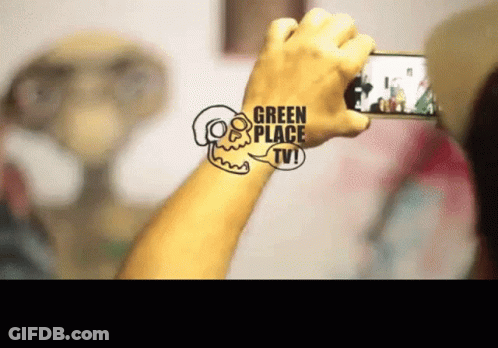 Woman Dancing On Green Background Saying Pop GIF