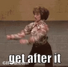 Woman Dancing On Stage Get After It GIF