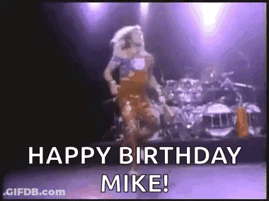 Woman Dancing On Stage Happy Birthday Mike GIF