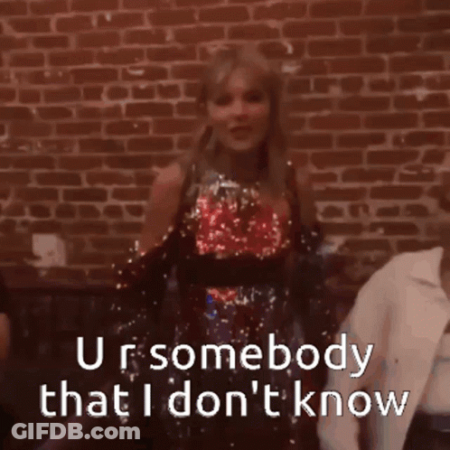 Woman Dancing Says Ur Somebody That I Don't Know GIF