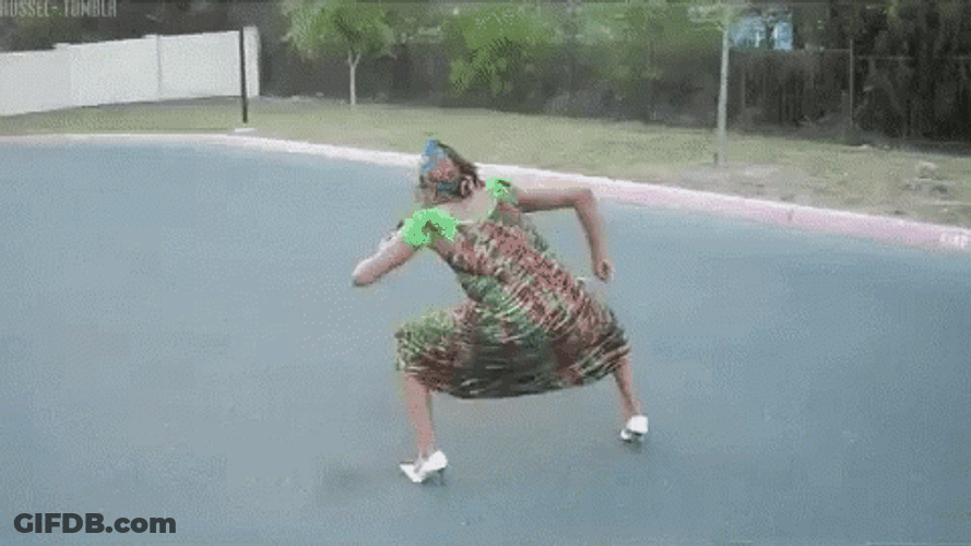 Woman Dancing Tires GIF