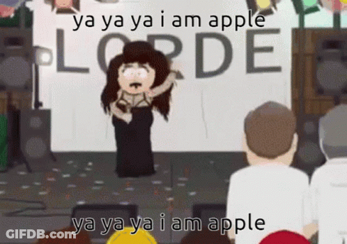 Woman Dancing Ya Ya Ya I Am Apple GIF