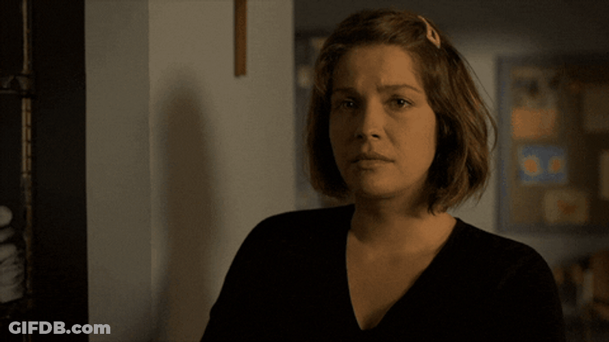 Woman Deep Breathing Strategy GIF